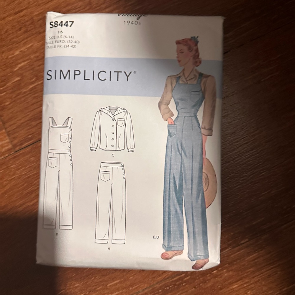 Simplicity 1940s Sewing Pattern